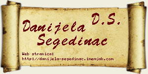 Danijela Segedinac vizit kartica